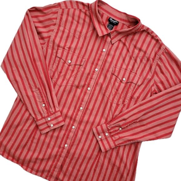 Wrangler Women's 3XL Retro Long Sleeve Pearl Snap Western Shirt - Picture 1 of 7